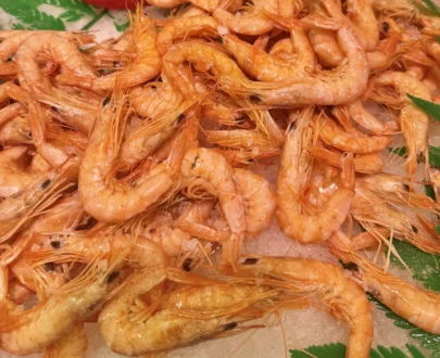 gamba de huelva cocida
